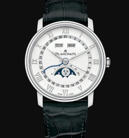 Review Blancpain Villeret Watch Price Review Quantième Complet Replica Watch 6654A 1127 55B